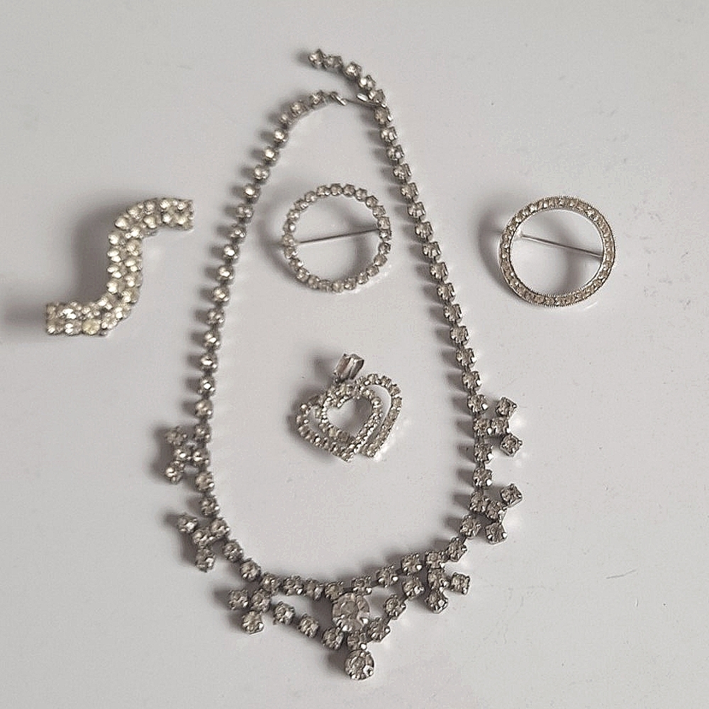 Vintage Rhinestone Jewelry Bundle